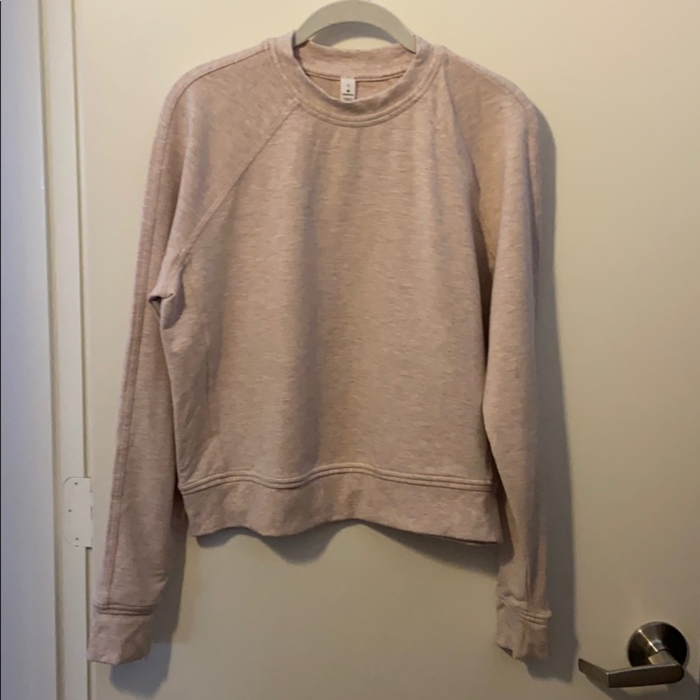 Lululemon baby pink sweatshirt